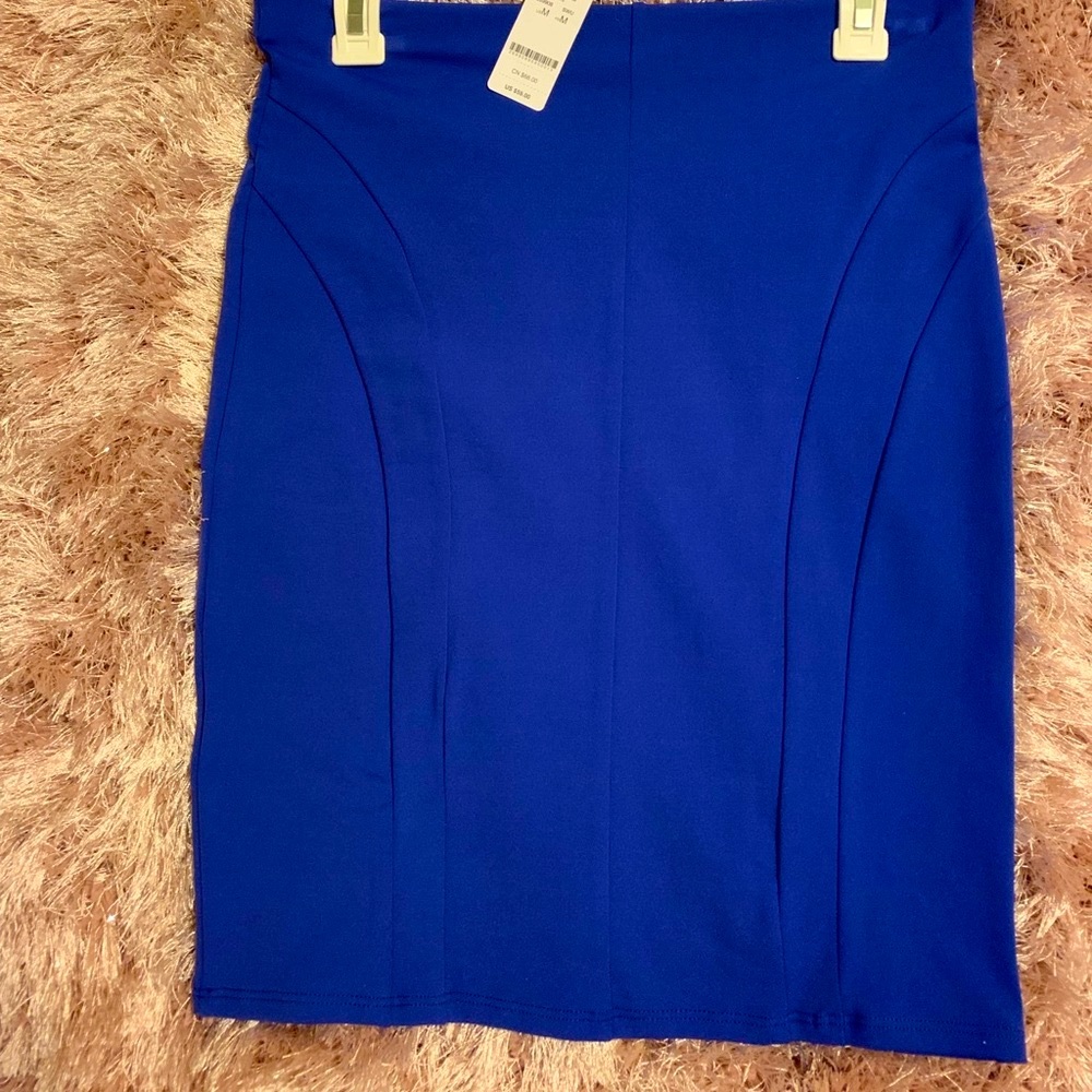 Knit mini skirt blueish purple